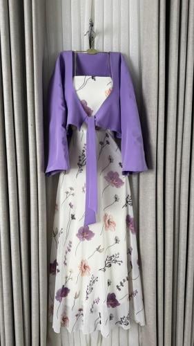 فستان ناعم موف