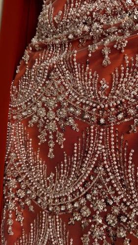 فستان سهره ماسك مطرز