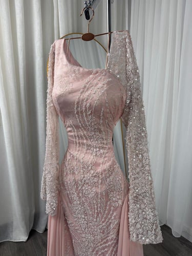 فستان ماسك مطرز حفلات