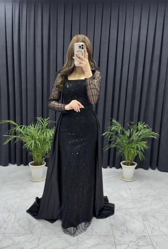 فستان سهره مطرز 9698