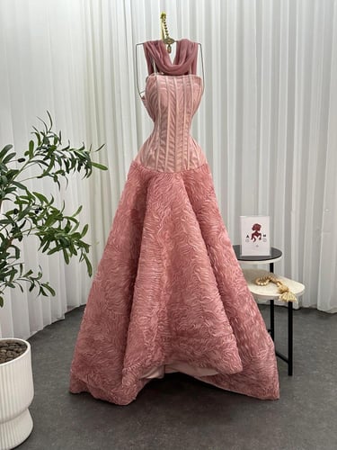 فستان بينك زواج انيق