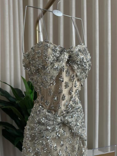 فستان مطرز فخم