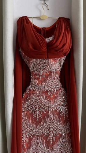 فستان سهره ماسك مطرز