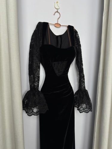 فستان مخمل 8455