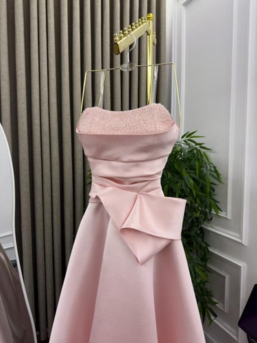 فستان سهره بينك منفوش