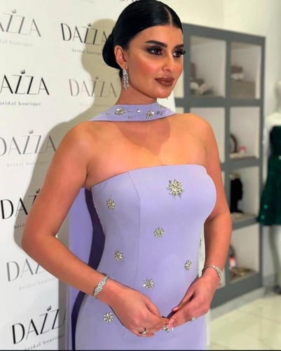 فستان موف شيفون