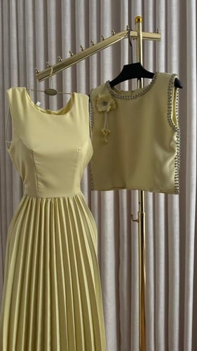 فستان للعيد اصفر