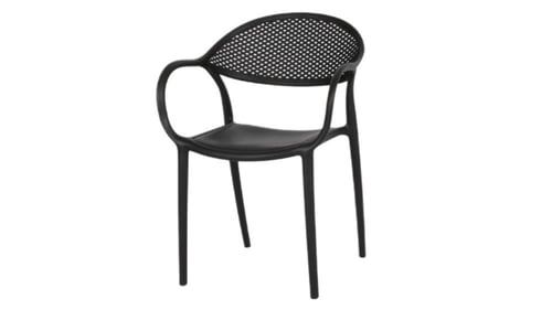 كراسي بعدة موديلات فايبر لون أسود.