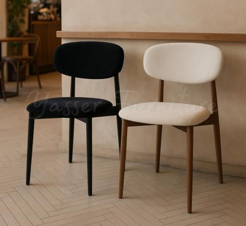 كرسي آنيق حديد قماش سلك بعدة ألوان.