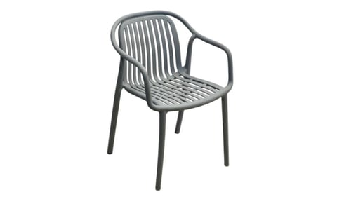 كرسي فايبر موديل خطوط بقواعد جانبيه بعدة ألوان.