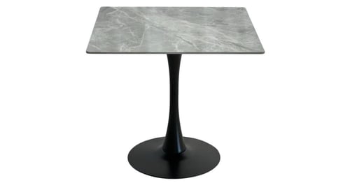 طاوله مربع حديد سطح سراميك مقاس 80سم بعدة ألوان.