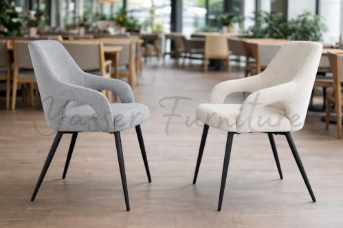 كرسي مفرد قماش بوكليه بعدة ألوان.