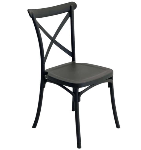 كرسي فايبر تصميم إكس بعدة ألوان.