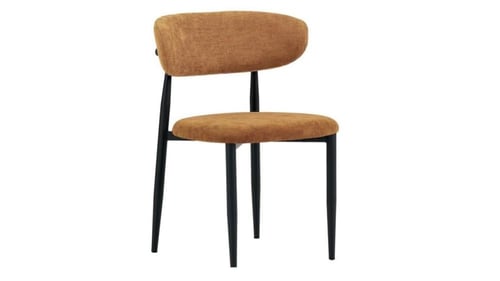 كرسي آنيق حديد مقعد قماش سلك ناعم بعدة ألوان.