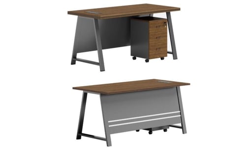 طاولة مكتب مع أدراج بعدة مقاسات.