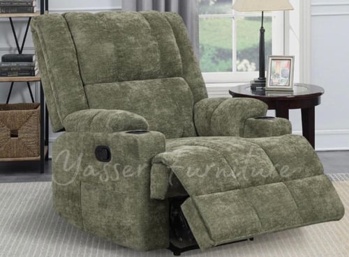 كرسي أسترخاء قماش فرو ناعم بعدة ألوان.