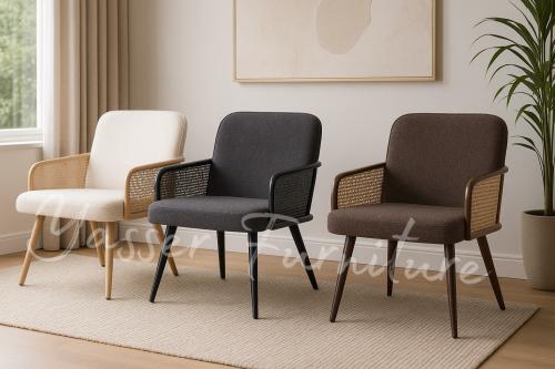 كرسي بوهيمي فاخر بعدة ألوان.