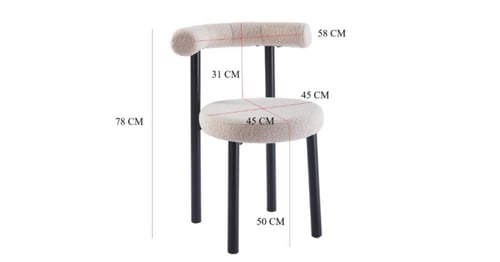 كرسي قماش بوكليه بعدة ألوان.