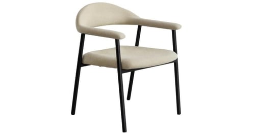 كرسي مريح بتصميم انسيابي فخم بعدة ألوان.