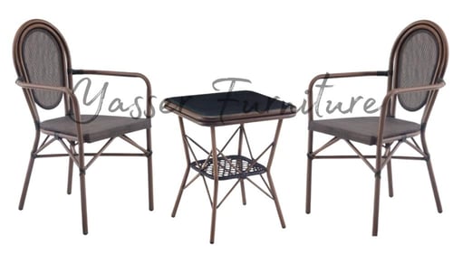 كرسين + طاوله زجاج بعدة ألوان.