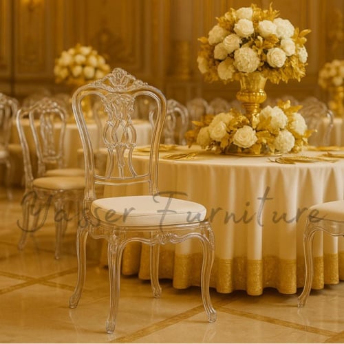 كرسي أكريليك بعدة موديلات.