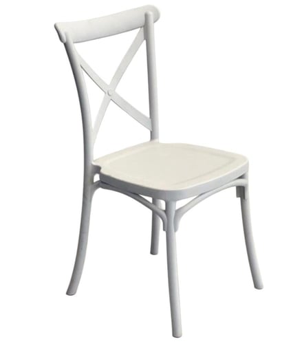 كرسي فايبر تصميم إكس بعدة ألوان.