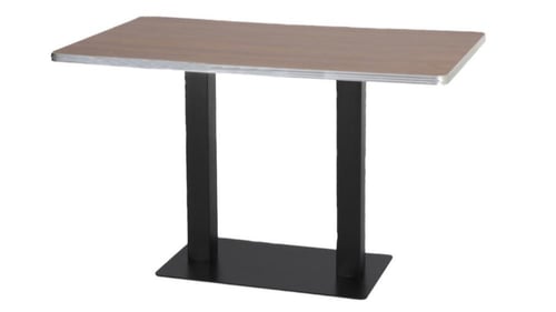 طاوله مفرد حديد سطح خشب بديل الرخام بعدة ألوان.