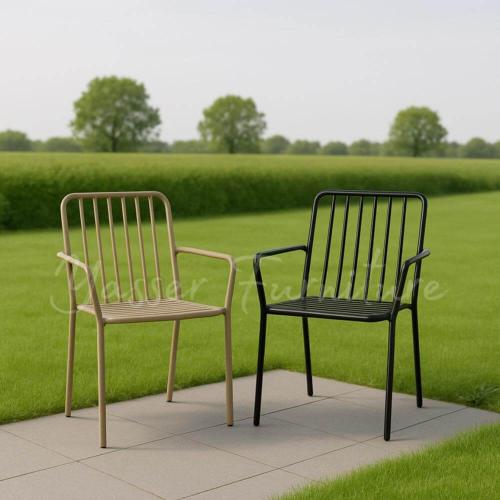 كرسي حديد معدني عملي بعدة ألوان.