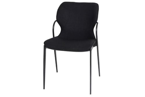 كرسي مفرد بقواعد حديد وظهر مموج.