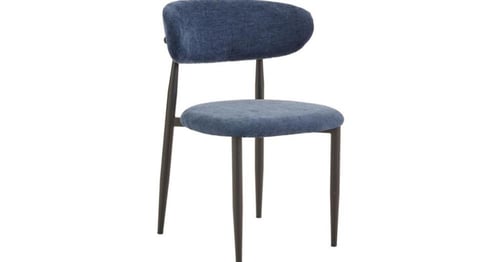 كرسي آنيق حديد مقعد قماش سلك ناعم بعدة ألوان.