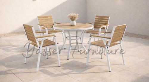 جلسه خارجيه فاخره 4 كراسي + طاوله مقاس 90سم بعدة أ...