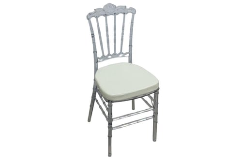 كرسي أكريليك بمقعد قماش جلد بعدة موديلات.