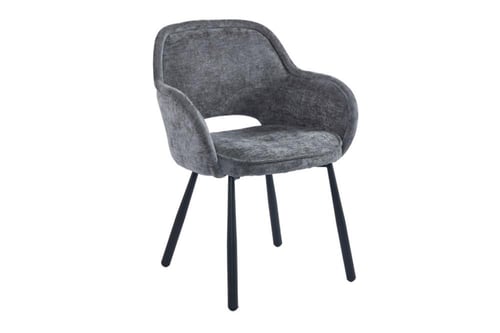 كرسي قماش مخمل ناعم بعدة ألوان.