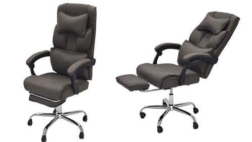 كرسي مكتبي قماش جلد قابل لتمدد بعدة ألوان.