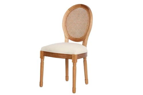 كرسي ملكي خشب مقعد قماش بعدة موديلات.