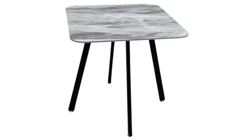 طاوله حديد سطح سراميك مقاس 80سم بعدة ألوان.