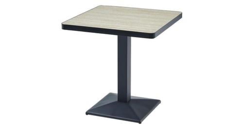 طاوله مربع حديد سطح خشب مقاس 70سم بعدة ألوان.