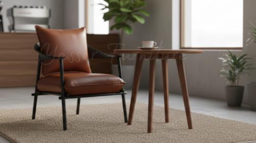 كرسي أستثنائي بقواعد جانبيه بعدة ألوان.