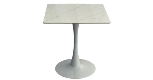 طاوله مربع حديد سطح سراميك مقاس 70سم بعدة ألوان.