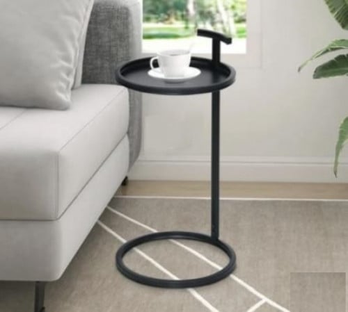 طاولة جانبية- أسود - 40×40×60 سم