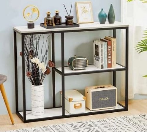 كونسول 120×30×90 سم ابيض اسود