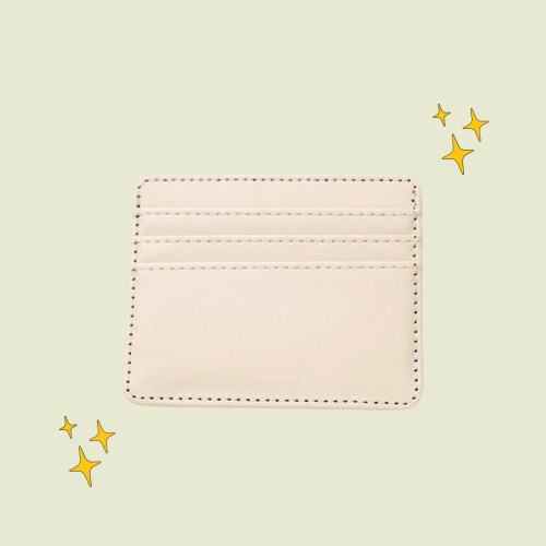 محفظة بلون بيج (برسم خاص)