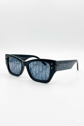 نظارات ديور النسائية الأصلية - إطار أسود وعدسات بش...