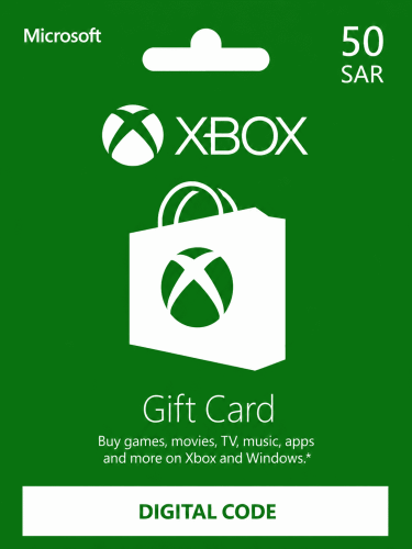 بطاقة إكس بوكس سعودي 50 ريال - Xbox Gift Card