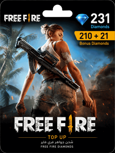 شحن فري فاير 231 جوهرة (210 + 21 بونص) - Free Fire...
