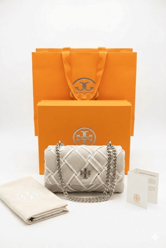 شنطة توري بورش المنسوجة الأصلية الفاخرة | Tory Bur...