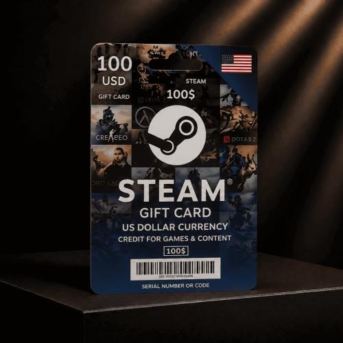 بطاقة ستيم أمريكي 100 دولار | Steam Gift Card USA