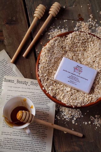 صابونة النضاره بالعسل والشوفان للوجه والجسم