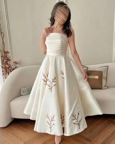 فستان ميكادو مبطن