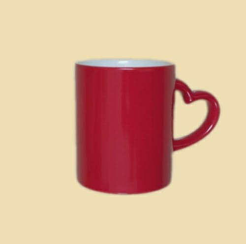 كوب سحري - بمسكة على شكل قلب